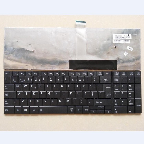 Keyboard Toshiba Satellite C50D-A C50-A C55D-A C55-A PO black without frame - 副本