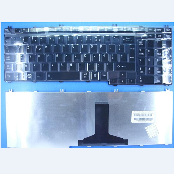 Keyboard TOSHIBA Satellite P200 P300 L500 L500D L505D A500 A505 FR glossy black