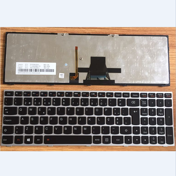 Keyboard Lenovo Z50-70 G50-30 G50-45 G50-70 G50-80 PT silver frame with backlit
