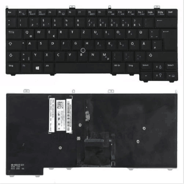 Keyboard DELL Latitude E7240 E7440 German black with backlit