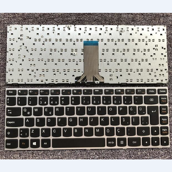 Keyboard Lenovo IdeaPad G40-30 G40-45 G40-70 G40-80 G41-35 Turkish black with silver frame