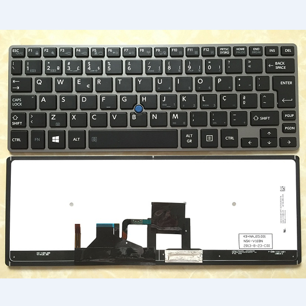 Keyboard Toshiba Portege Z30 Z30-A Z30T Z30T-A PT black with point with backlit