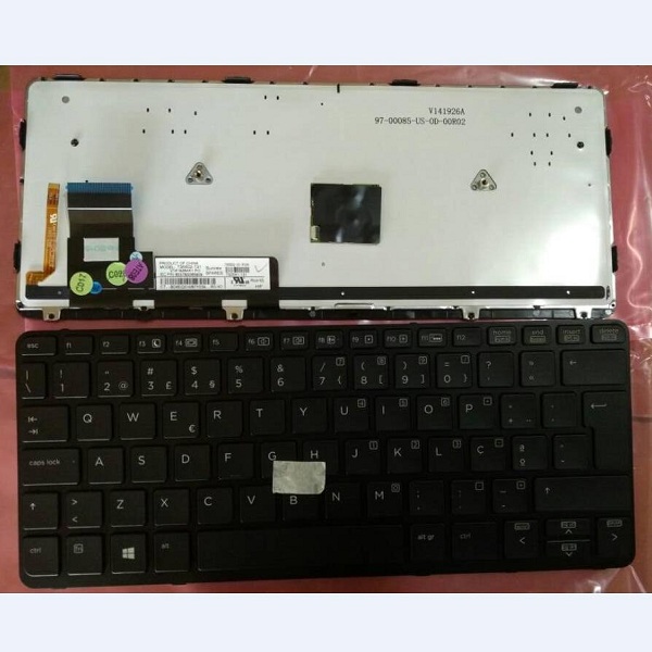 Keyboard HP Elitebook 820 G1 820 G2 PO black frame with backlit with trackpoint