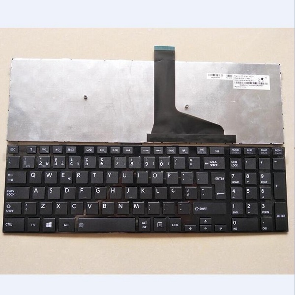 Keyboard Toshiba Satellite L50-A L50D-A L50t-A L55-A S50D-A S50t-A L70-A PO black with glossy black