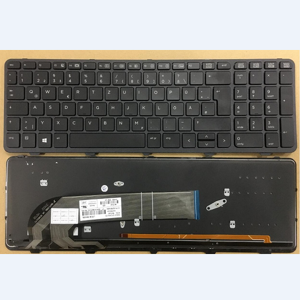 Keyboard HP Probook 450 G0 450 G1 450 G2 455 G1 455 G2 German black with frame with backlit