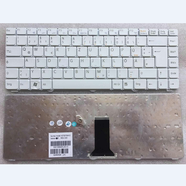 Keyboard Sony VGN-NR VGN-NS German White