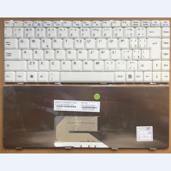 Keyboard FUJITSU Amilo V2030 V2035 V2050 V2055 CZ white