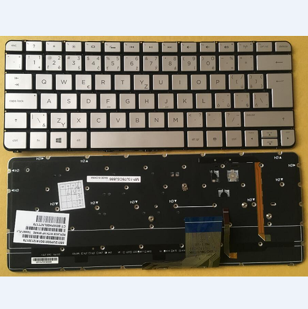 Keyboard HP Spectre 13-3000 13T-3000 13-3000ea 13-3000ep series CS(SK) silver with backlit