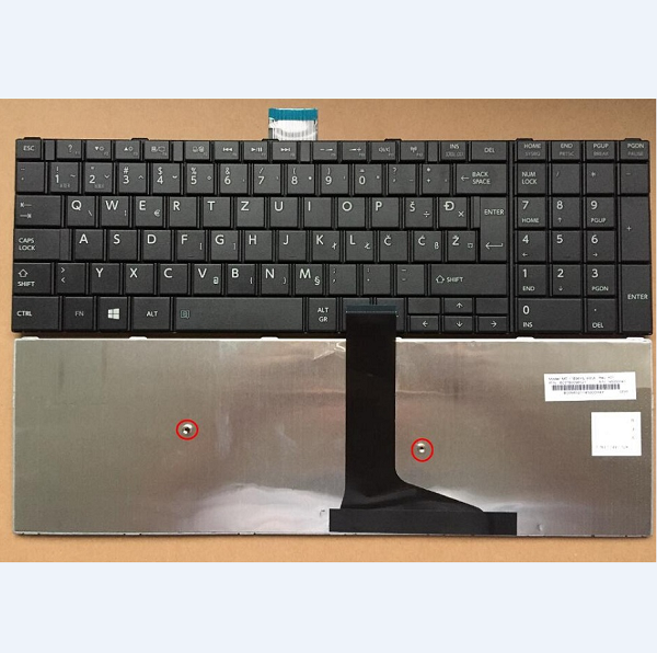 Keyboard Toshiba C70-A C70D-A C70-B C75D-A Croatian Slovenian black without frame